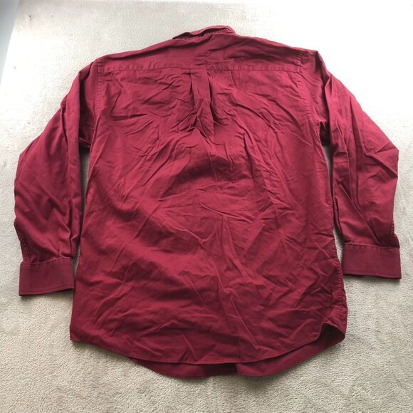Jos. A. Bank Mens Shirts Medium Travelers Collection Long Sleeve Button Up Red - Picture 8 of 8